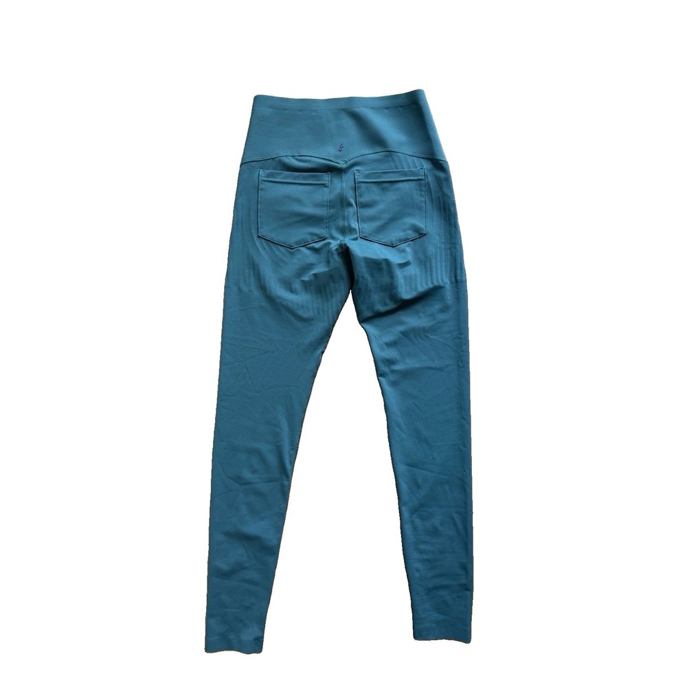 Fanka Women's Leggings Sz M Green Lift N Curve Compression Pants Back Pockets - Picture 4 of 5